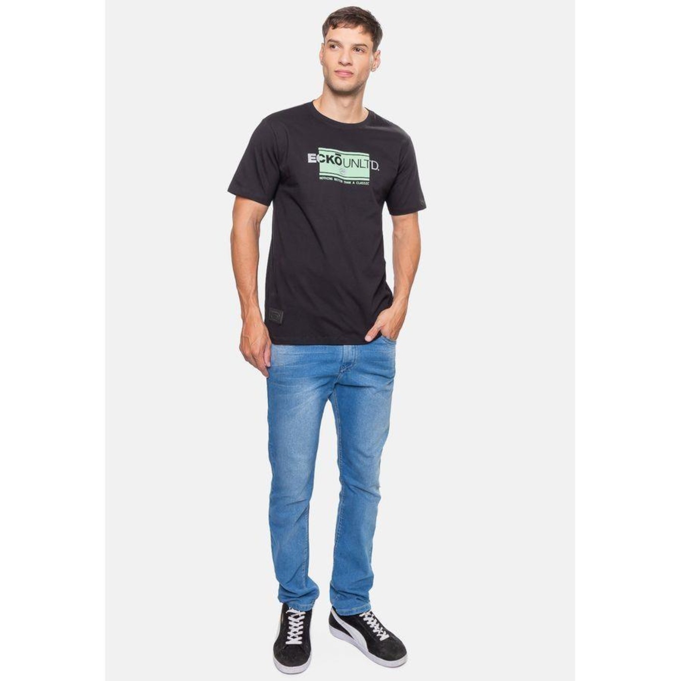 Camiseta Ecko Masculina Elevate Brand Preta - Ecko - Masculino - Foto 5