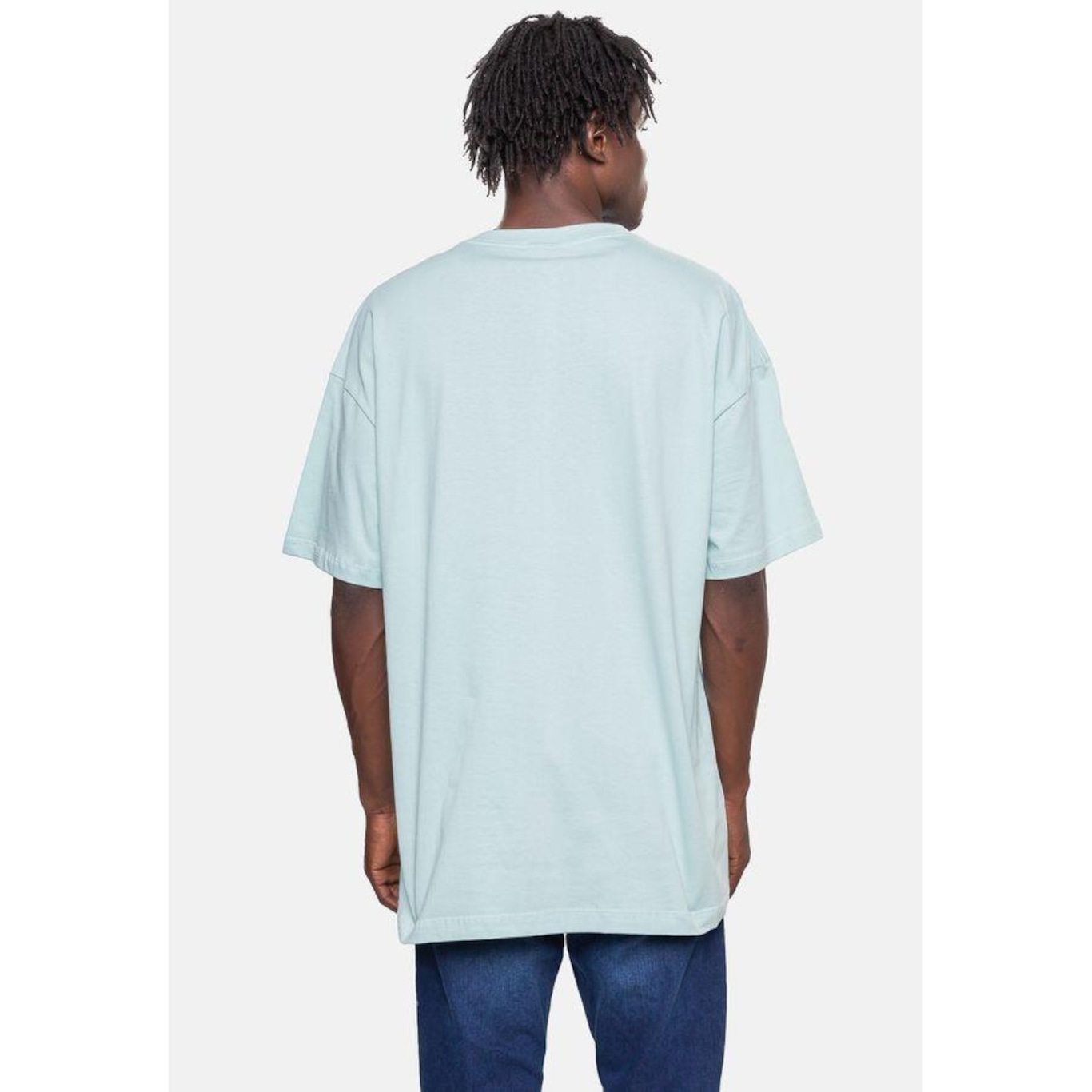 Camiseta Ecko Masculina Fashion Basic Shape Verde Água Claro - Ecko - Masculino - Foto 3