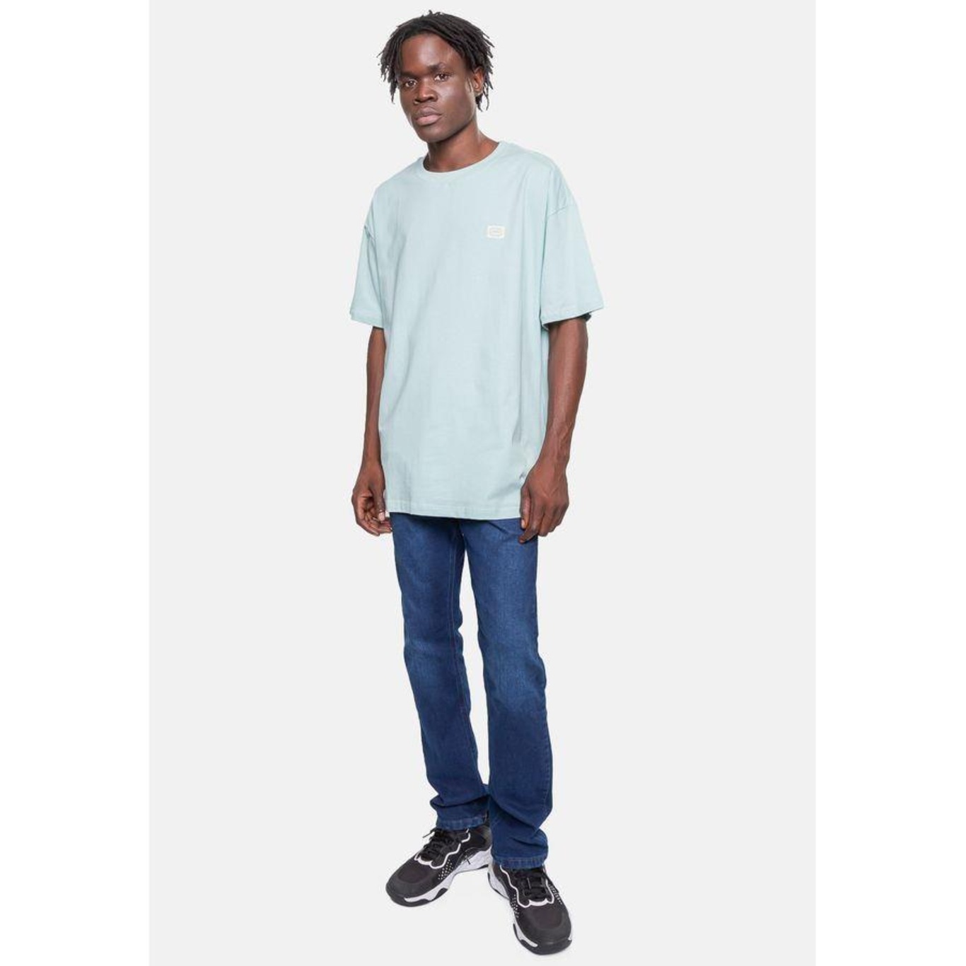 Camiseta Ecko Masculina Fashion Basic Shape Verde Água Claro - Ecko - Masculino - Foto 4