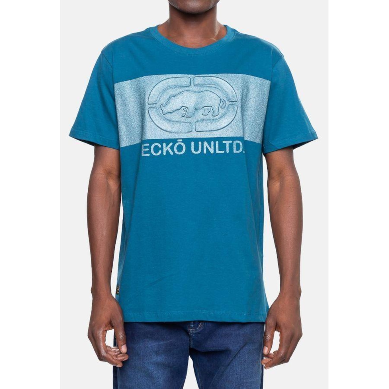 Camiseta Ecko Masculina Especial Rave Azul Tempestade - Ecko - Masculino - Foto 3