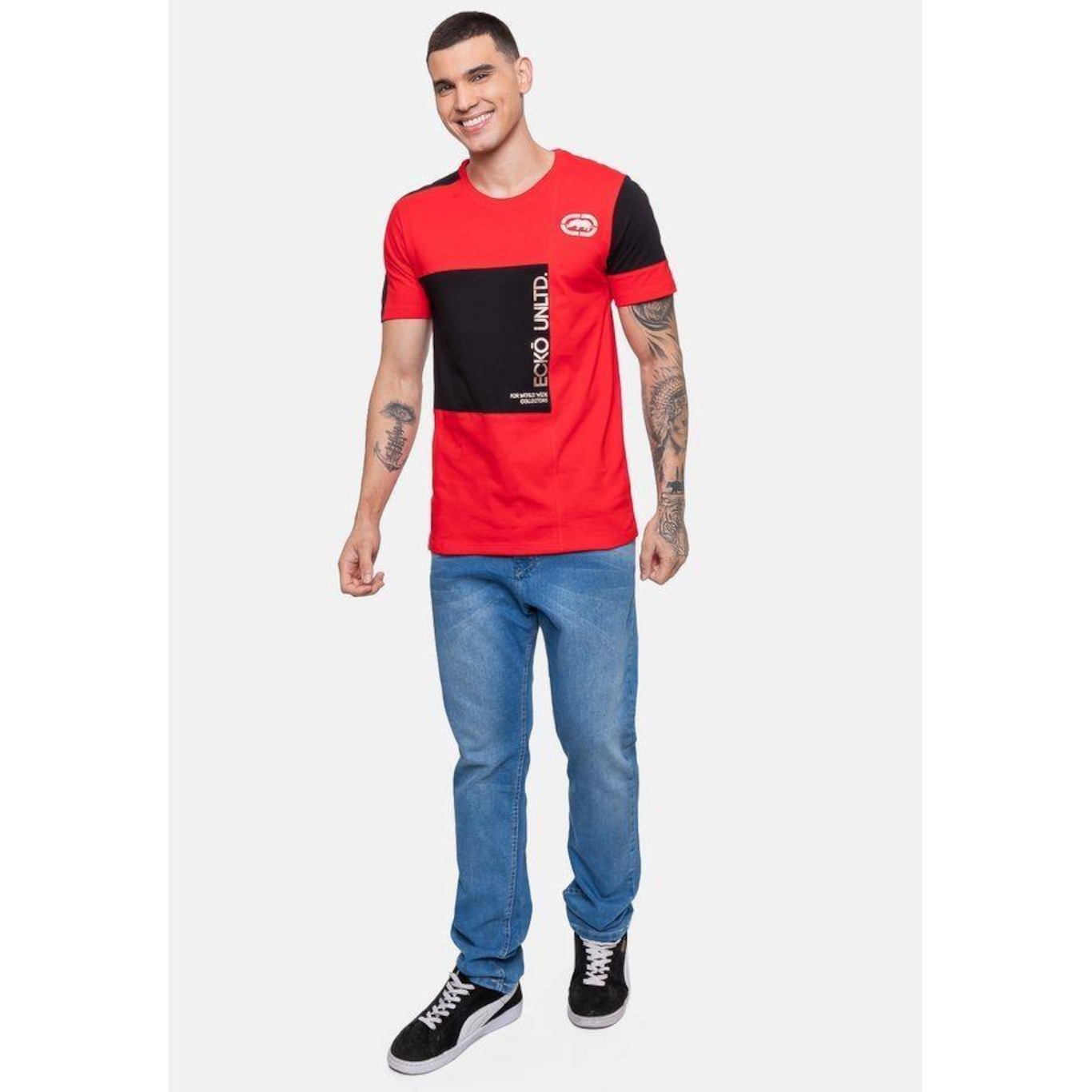 Camiseta Ecko Masculina Especial Prom Vermelha - Ecko - Masculino - Foto 3