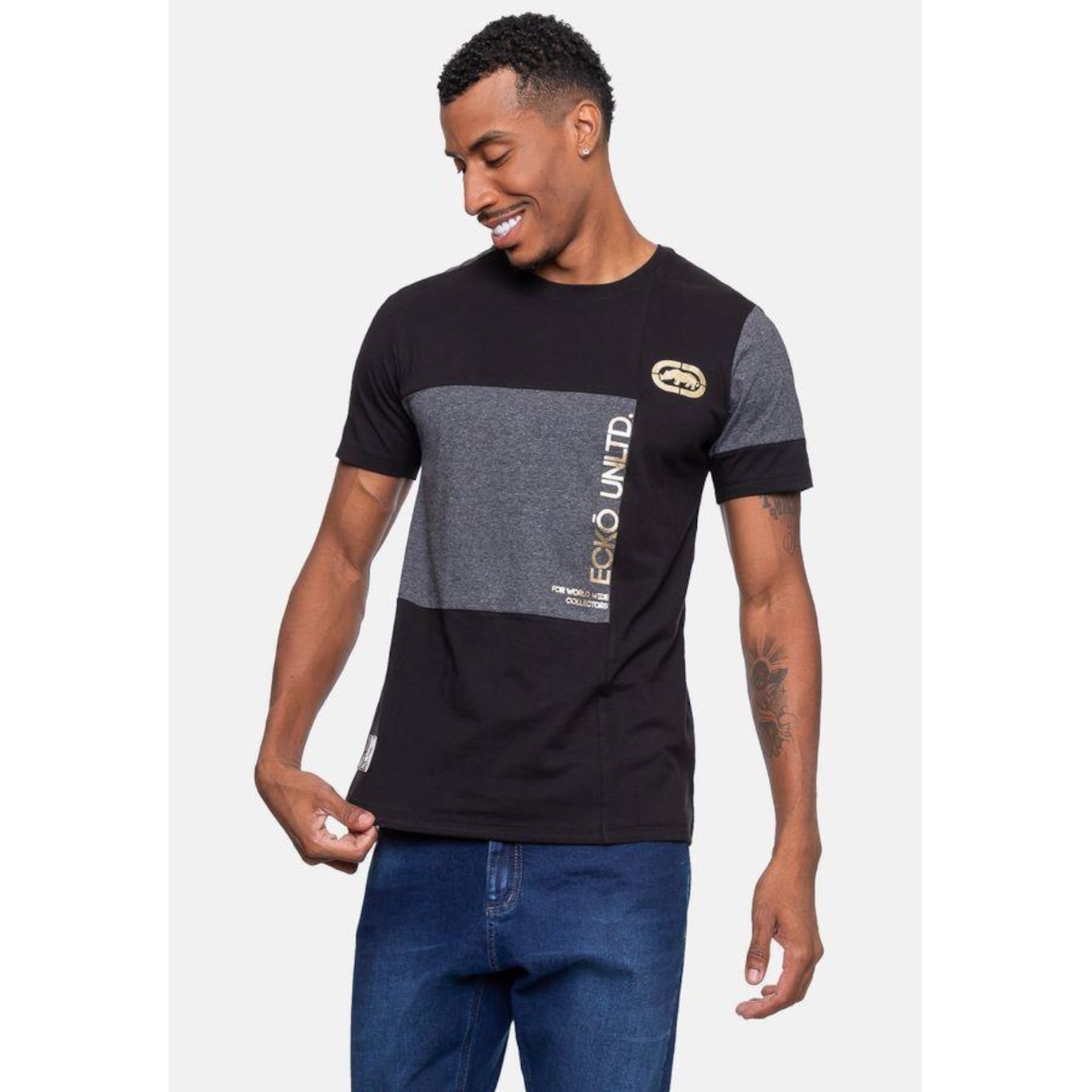 Camiseta Ecko Masculina Especial Prom Preta - Ecko - Masculino - Foto 5