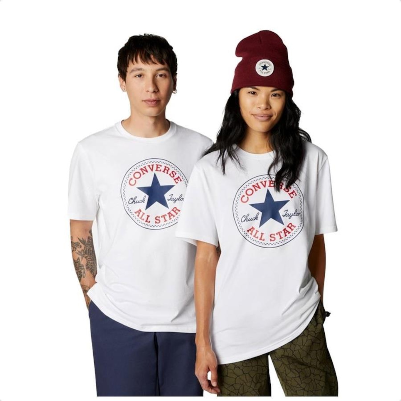 Camiseta Converse All Star Patch Standart Fit - Unissex - Foto 1