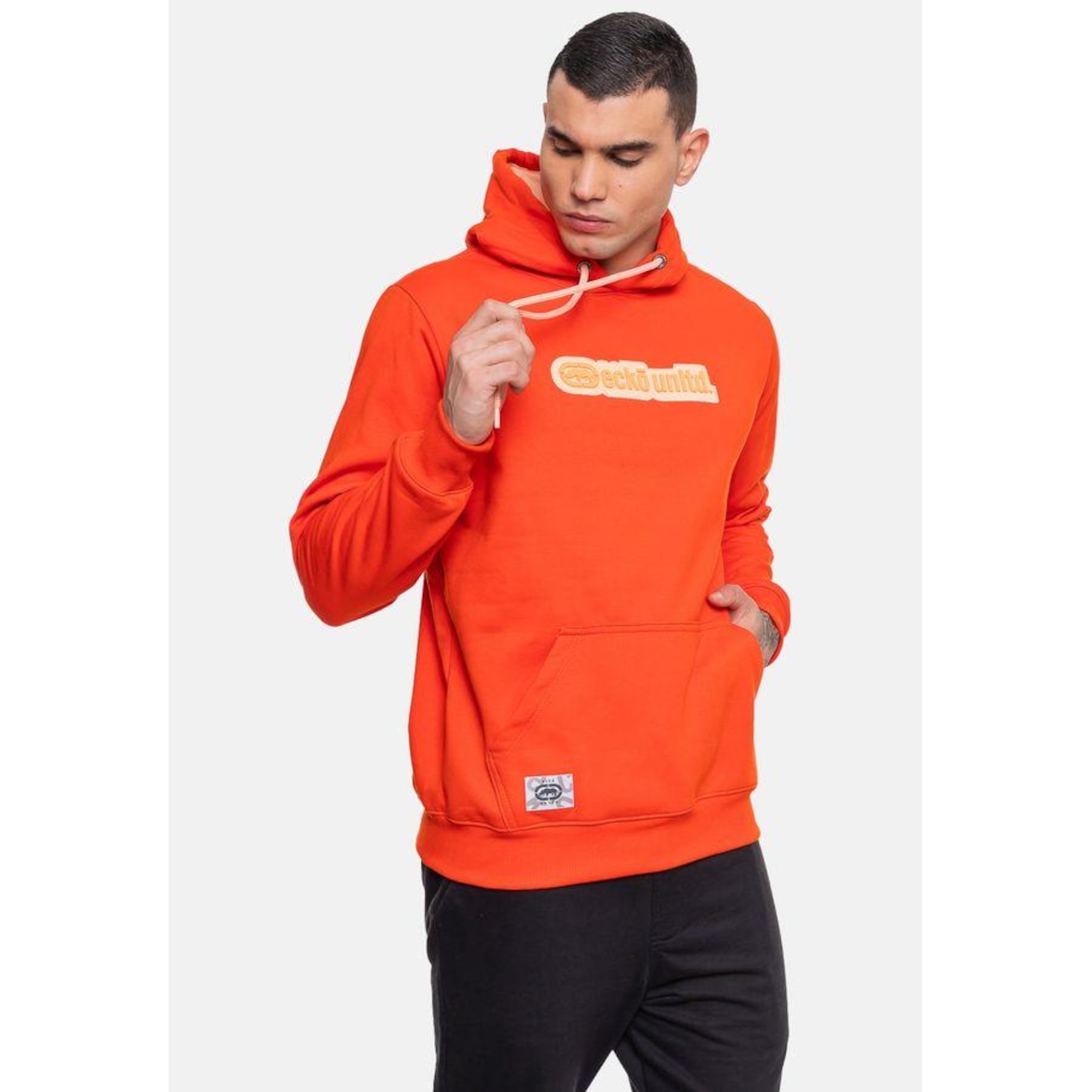 Blusão de Moletom com Capuz Ecko Fashion Basic Rubber - Masculino - Foto 4