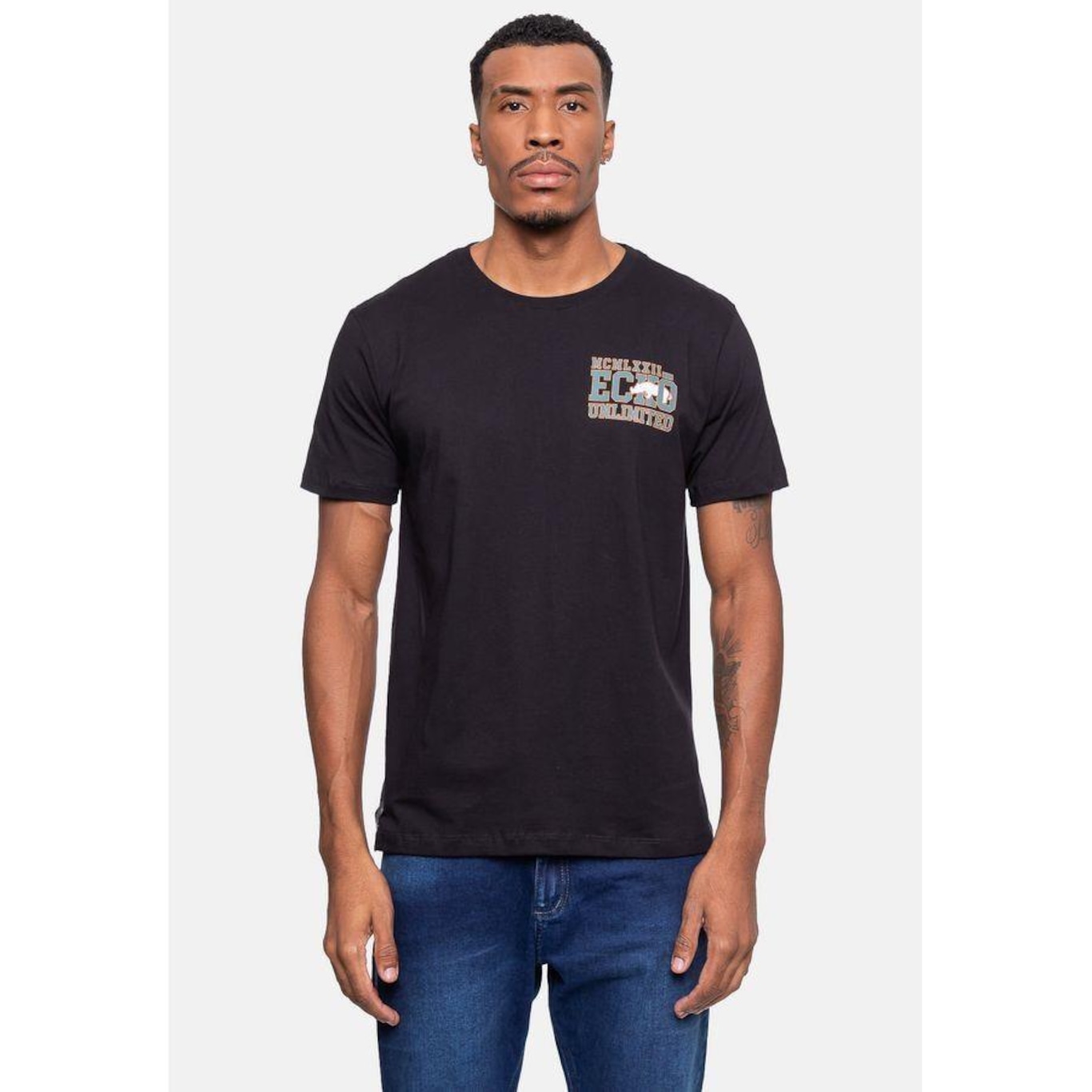 Camiseta Ecko Masculina Minimal School Preta - Ecko - Masculino - Foto 4