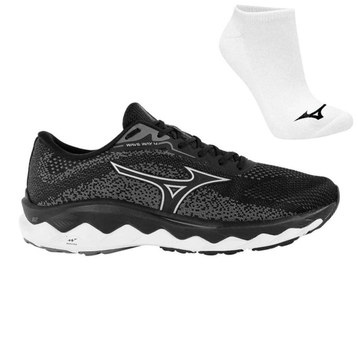 Kit Tenis Mizuno Way 4 - Masculino e Meia - Foto 1