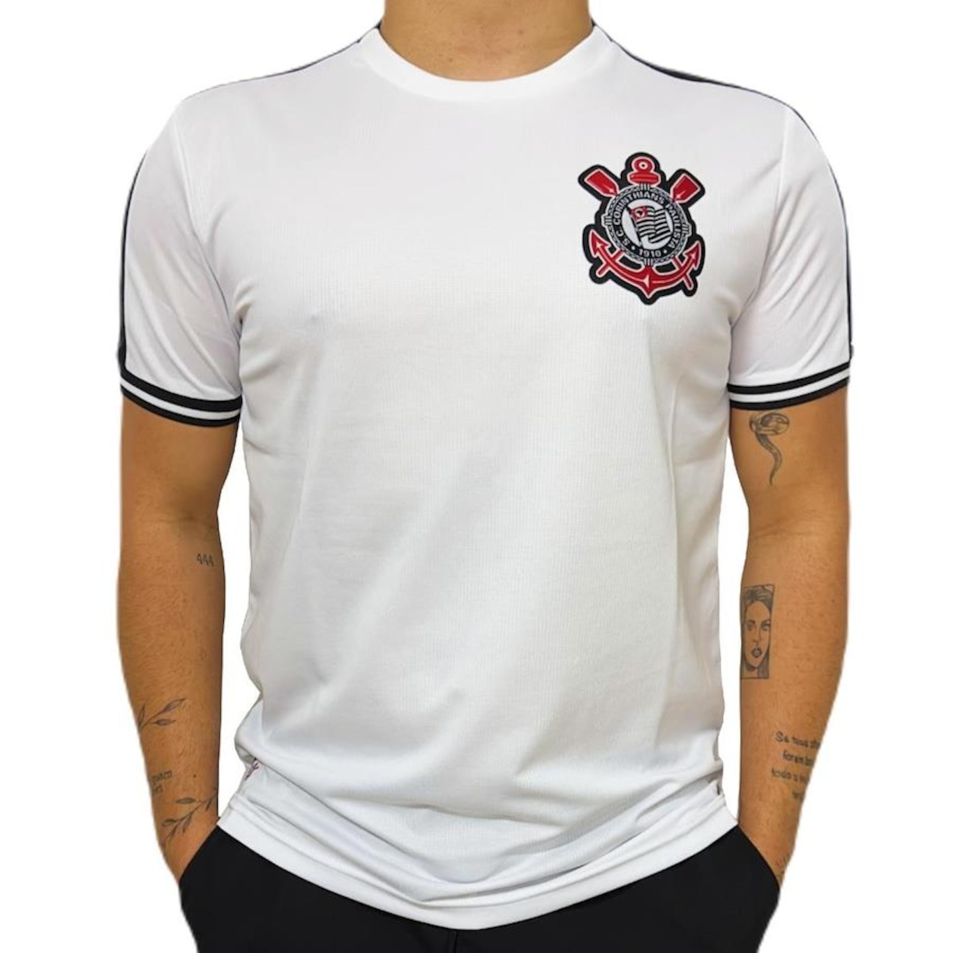 Camisa do Corinthians Lotus Duo Lines - Masculina - Foto 2