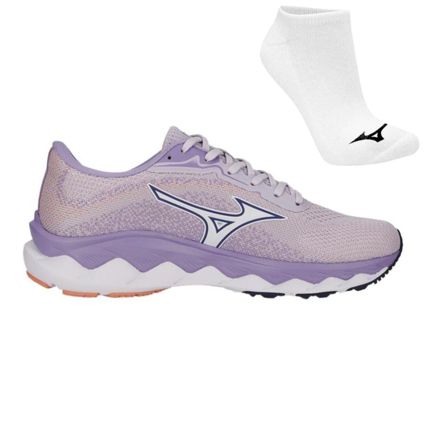 Kit Tênis Mizuno Way 4 e Meia - Feminino - Foto 1