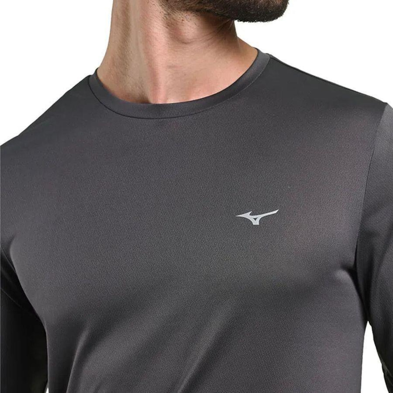 Camiseta Manga Longa Mizuno Treino x - Masculina - Foto 3