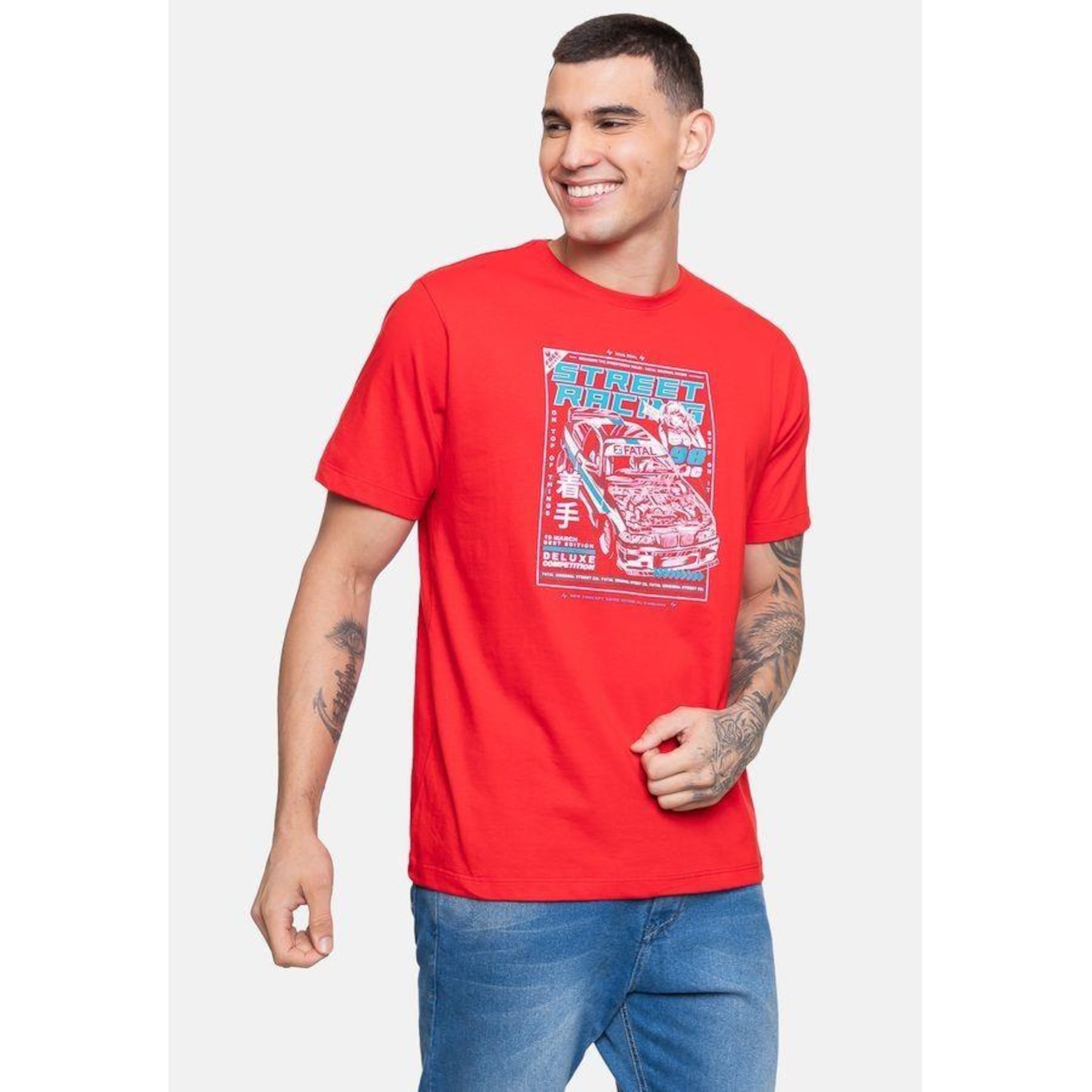 Camiseta Fatal Racing - Masculina - Foto 4