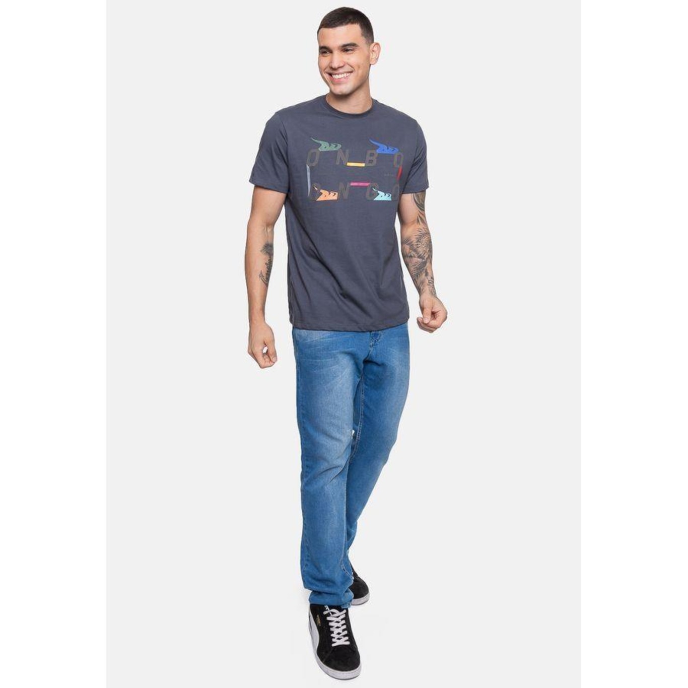 Camiseta Onbongo Estampada - Masculina - Foto 4