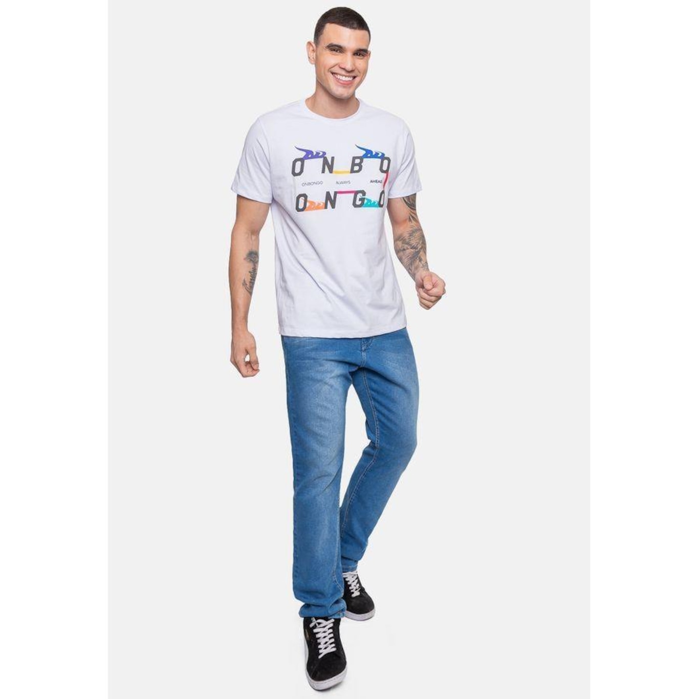 Camiseta Onbongo Estampada - Masculina - Foto 1