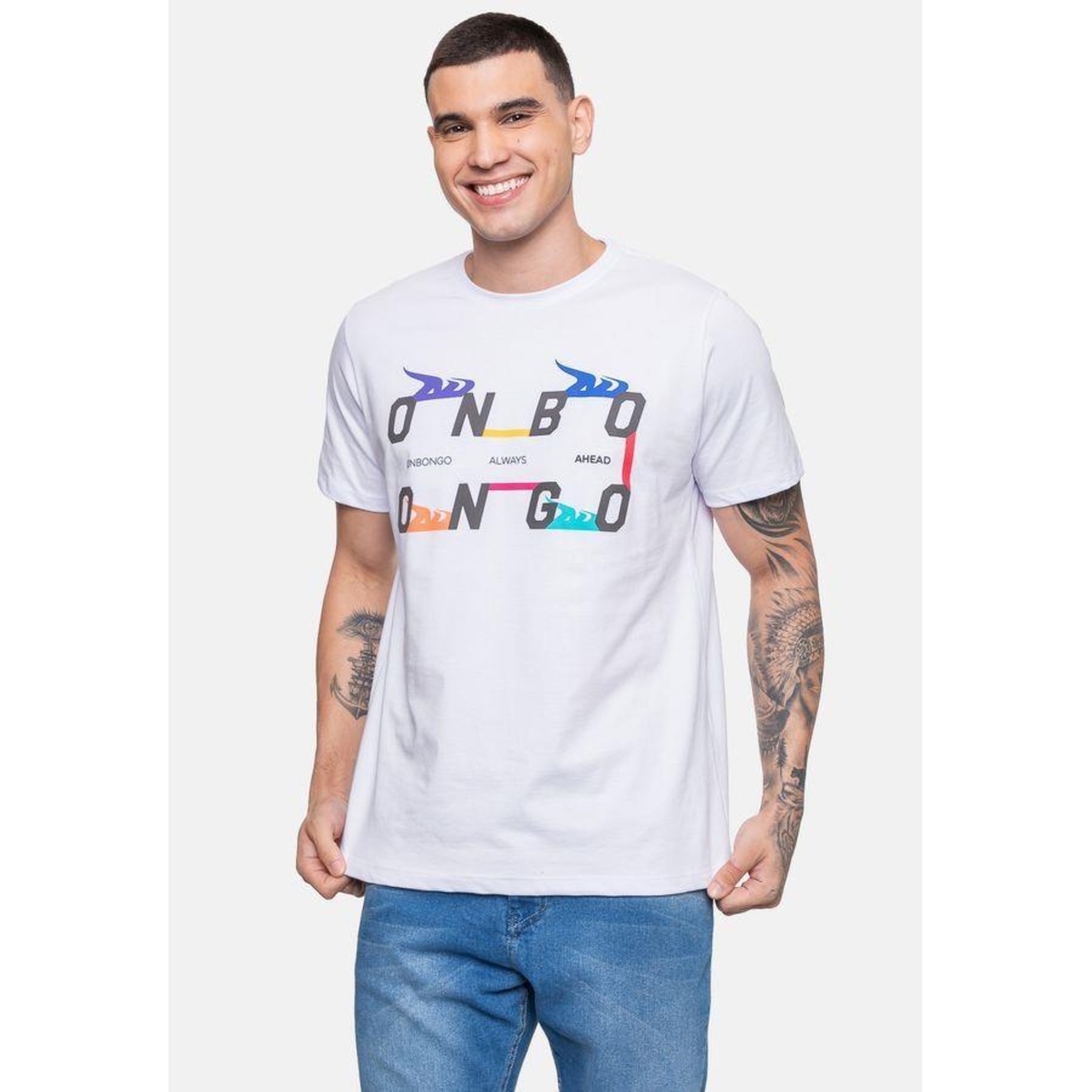 Camiseta Onbongo Estampada - Masculina - Foto 4