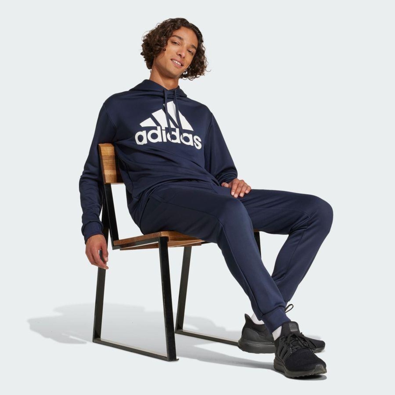 Agasalho Moletinho Capuz adidas Sportswear - Masculino - Foto 6