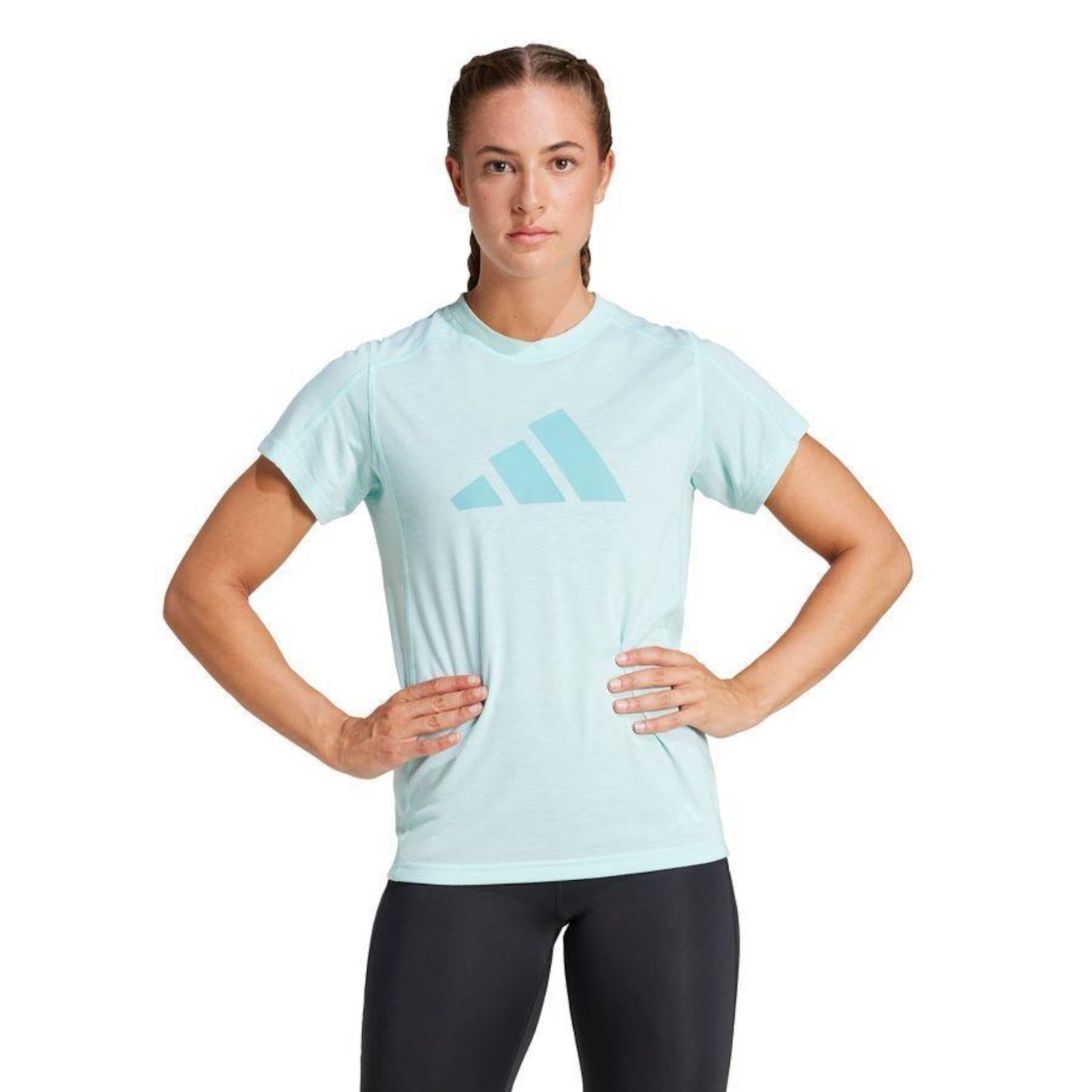 Camiseta de Treino adidas Train Essentials Big Performance Logo - Feminina - Foto 2