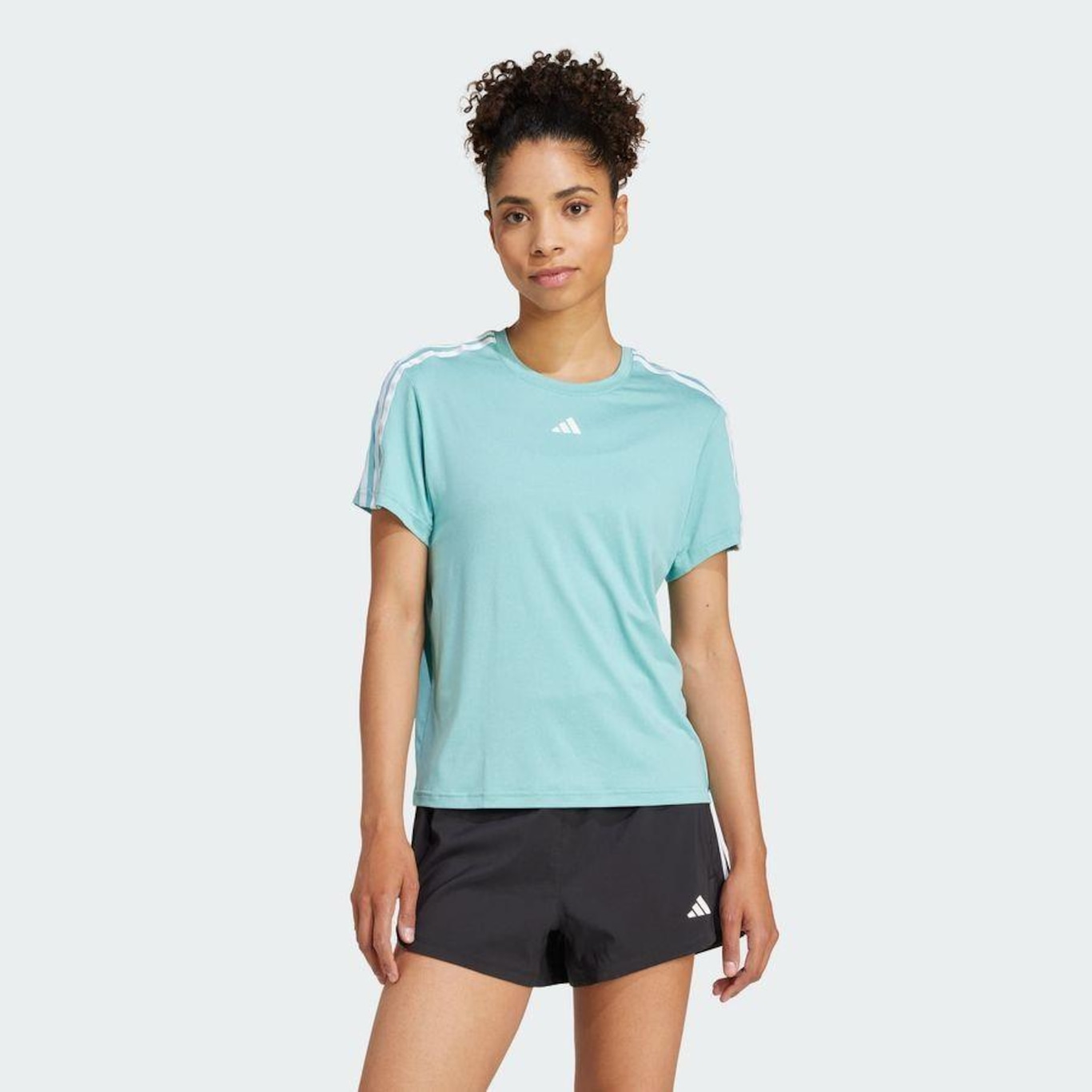 Camiseta adidas Aeroready Train Essentials 3-Stripes - Feminina - Foto 3