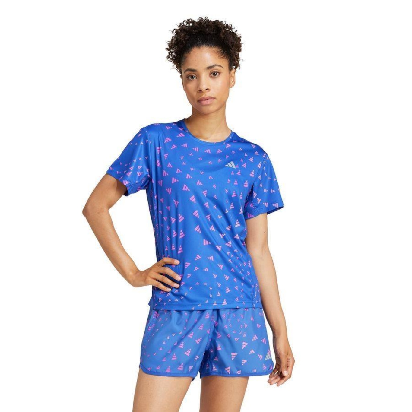 Camiseta adidas Estampada Aeroready - Feminina - Foto 2