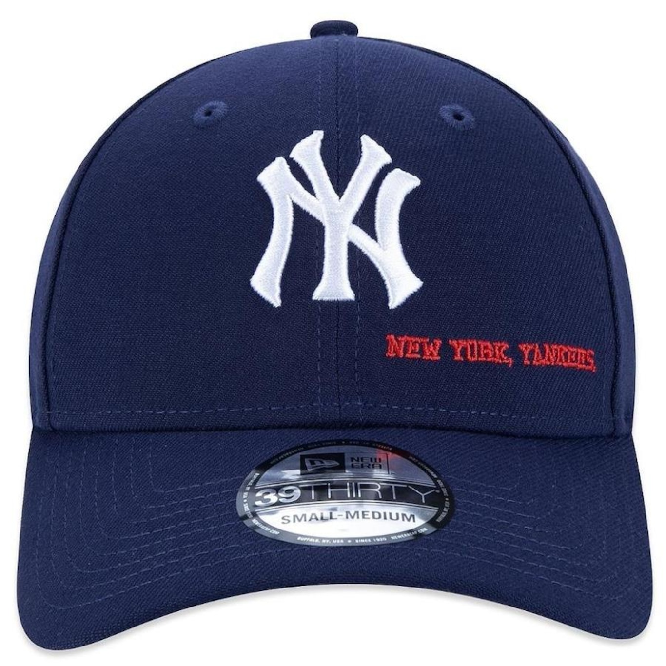 Boné Aba Curva New Era 3930 New York Yankees Club House Fechado - Adulto - Foto 3