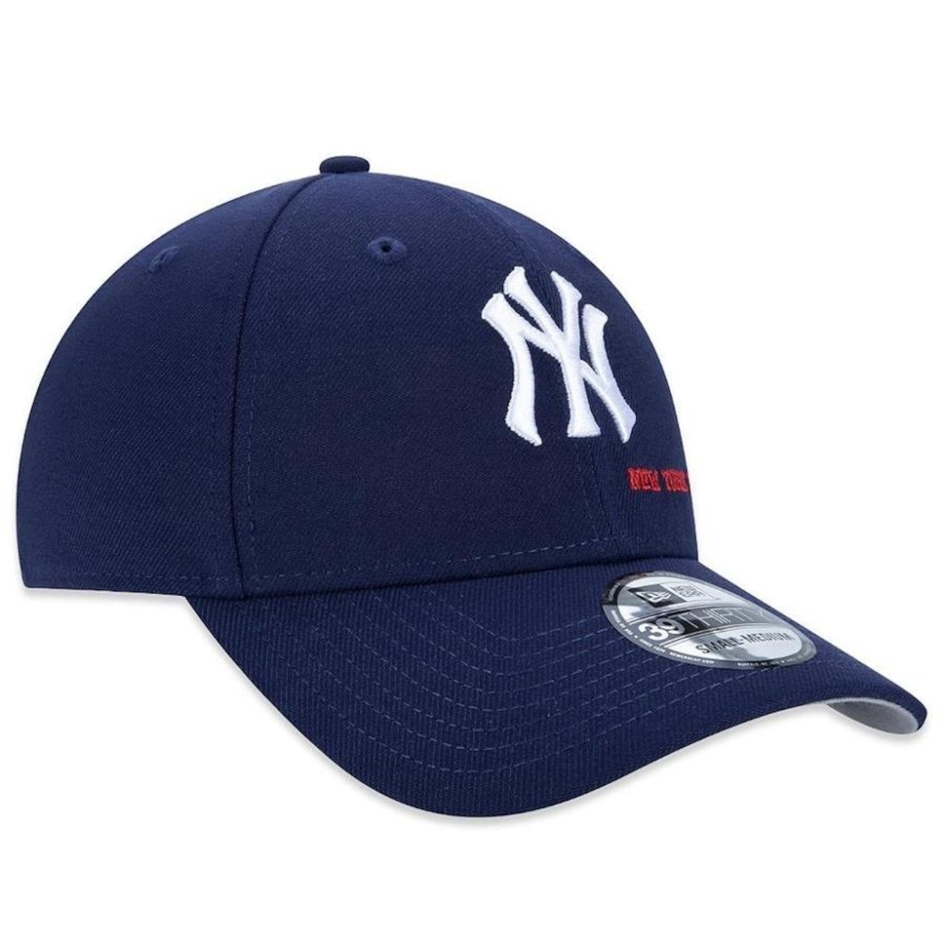 Boné Aba Curva New Era 3930 New York Yankees Club House Fechado - Adulto - Foto 4