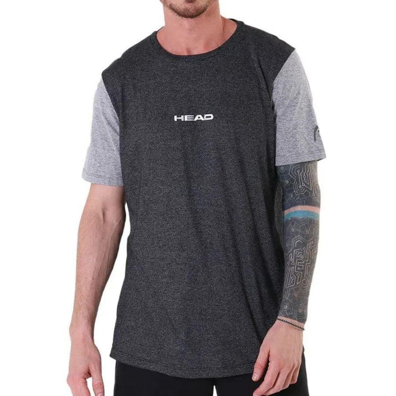 Camiseta Head Sensation Bicolor - Masculina - Foto 1