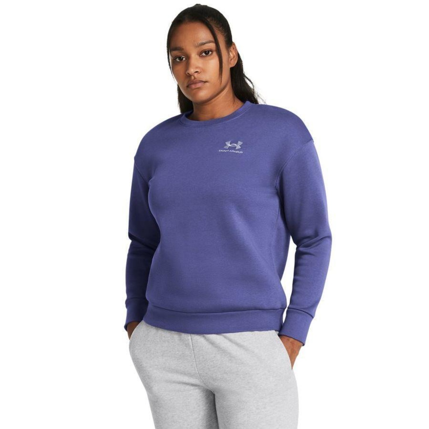 Blusão de Moletom Under Armour Essential Crew - Feminino - Foto 1