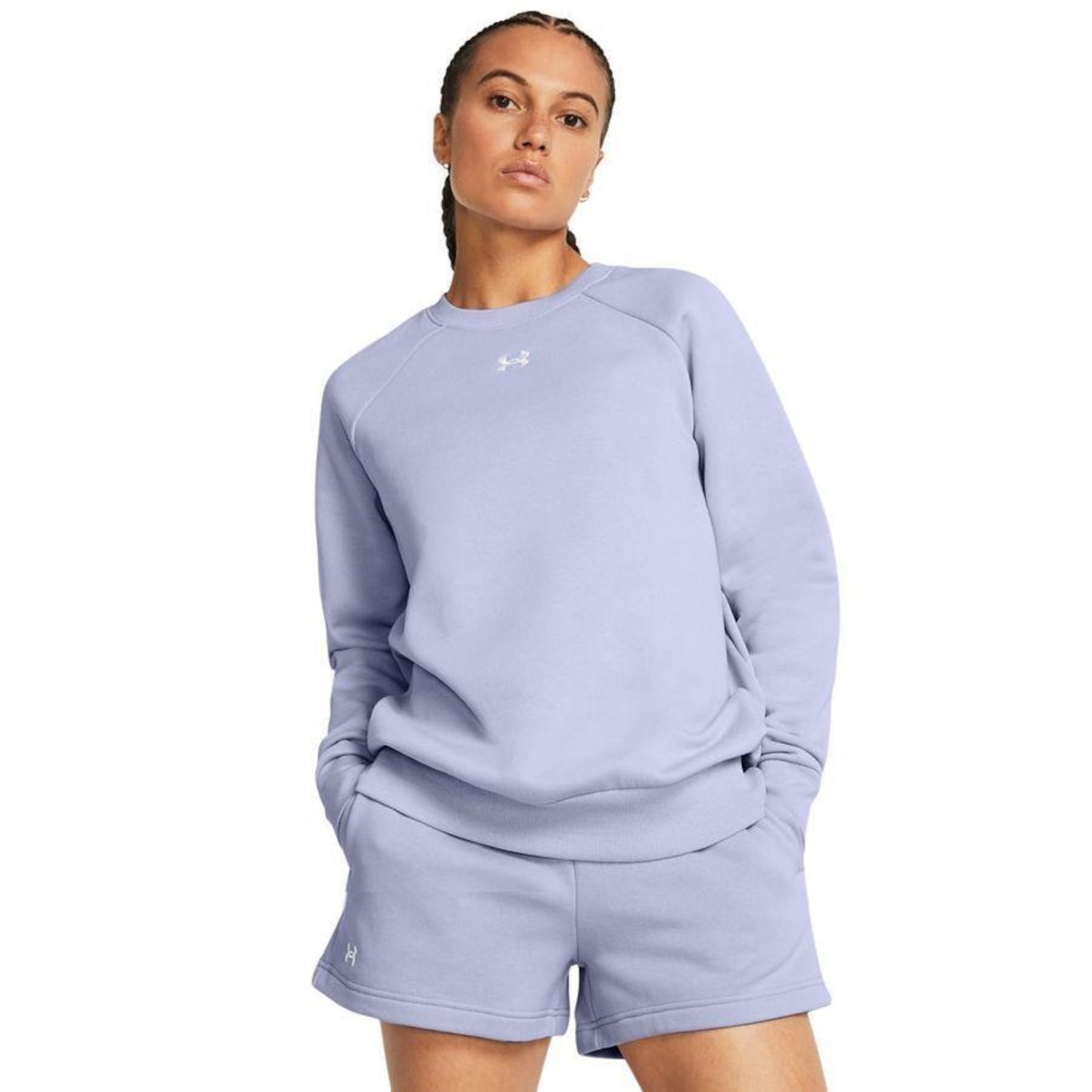 Blusão de Moletom Under Armour Rival Fleece Crew - Feminino - Foto 1