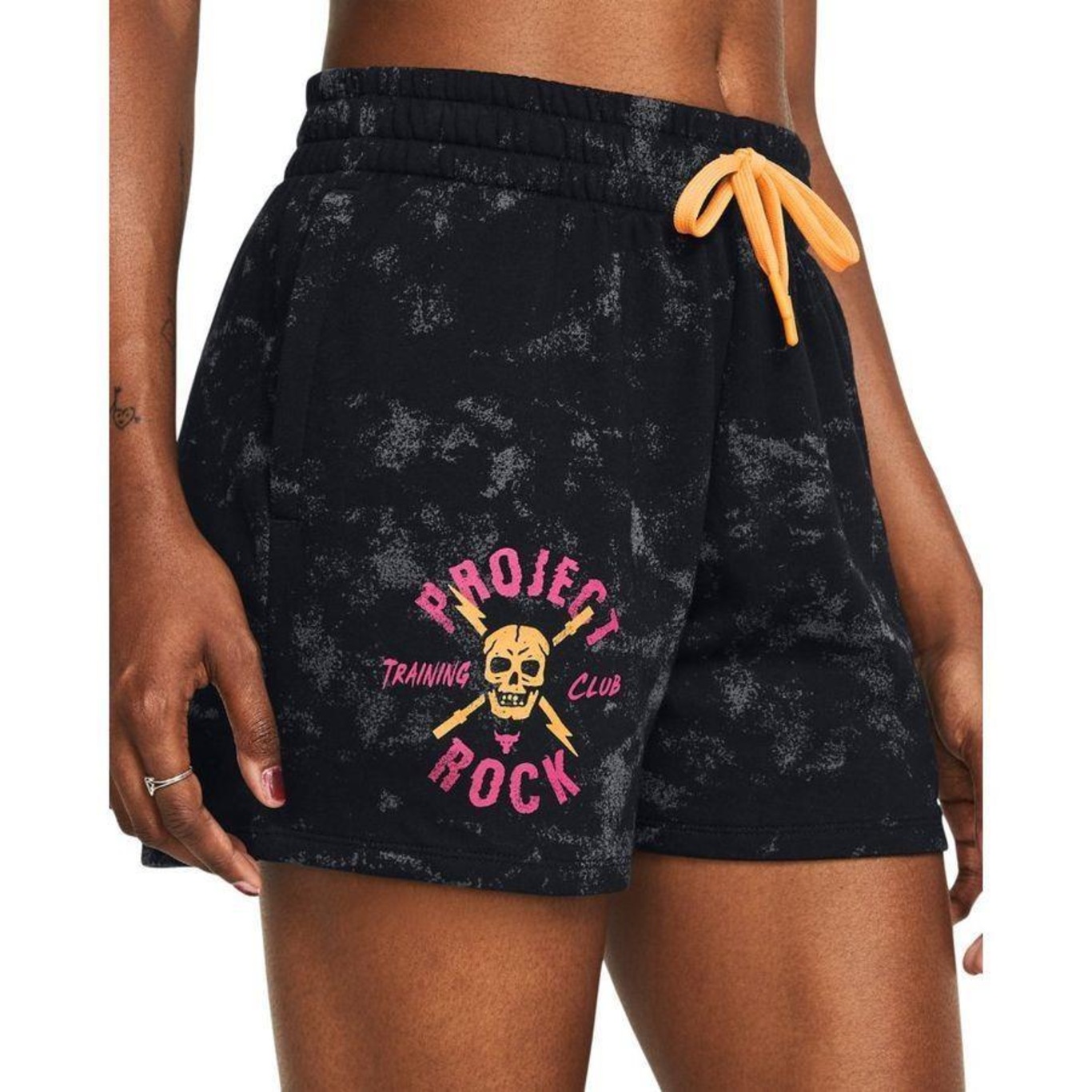 Shorts Under Armour Project Rock Underground Terry - Feminino - Foto 3