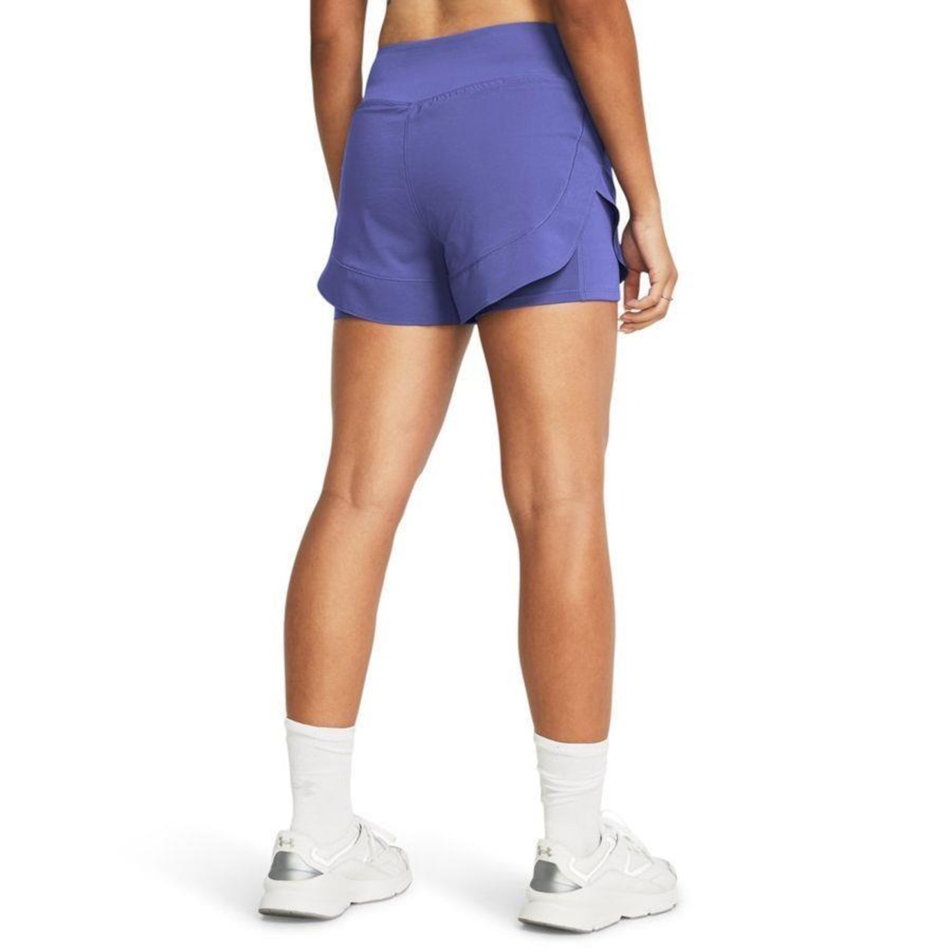 Shorts 2 em 1 Under Armour Treino Flex Woven - Feminino - Foto 2