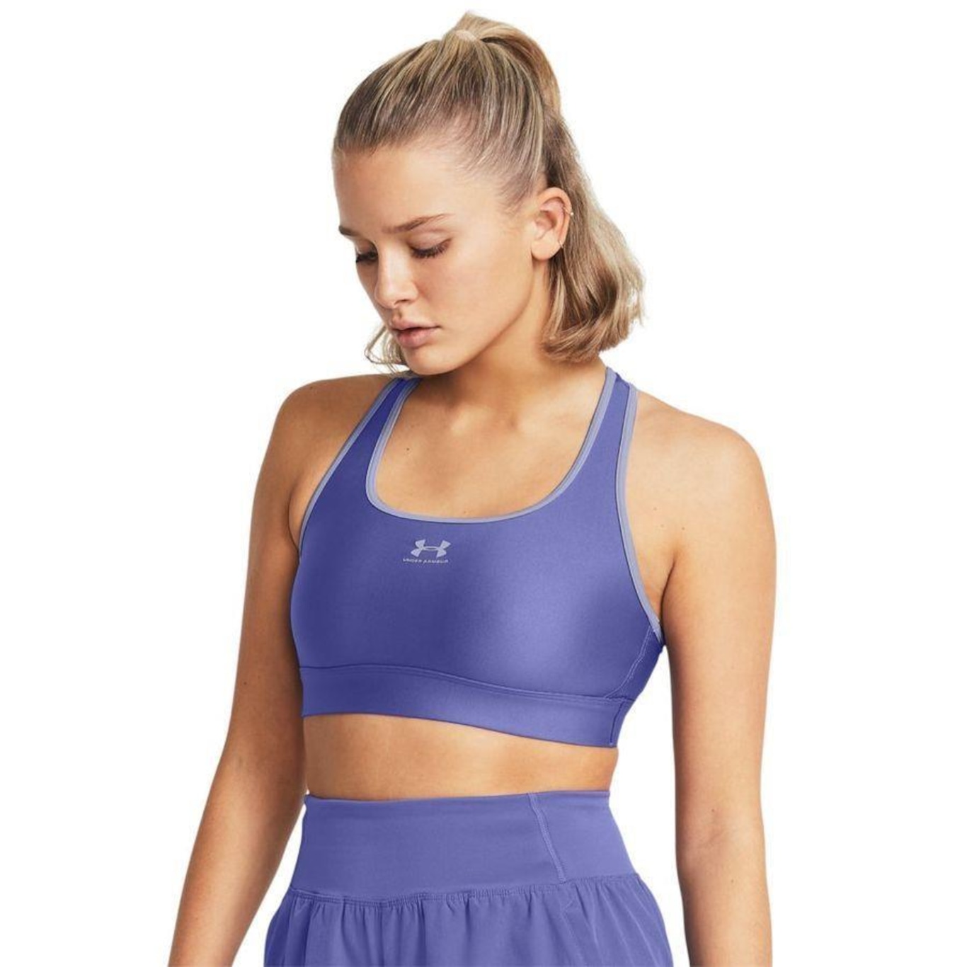 Top Under Armour Heat Gear Mid Padless - Feminino - Foto 1