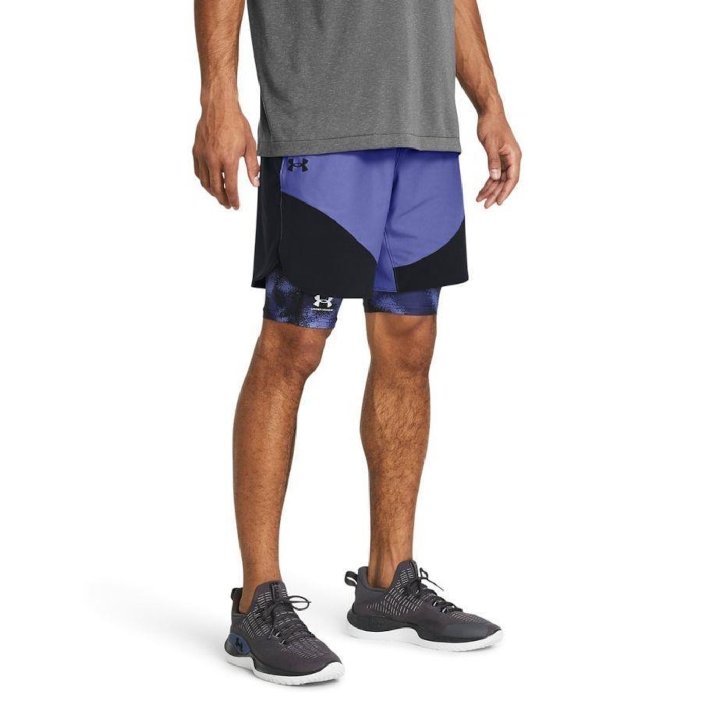 Shorts Under Armour Treino Peak Woven Hybrid - Masculino - Foto 1