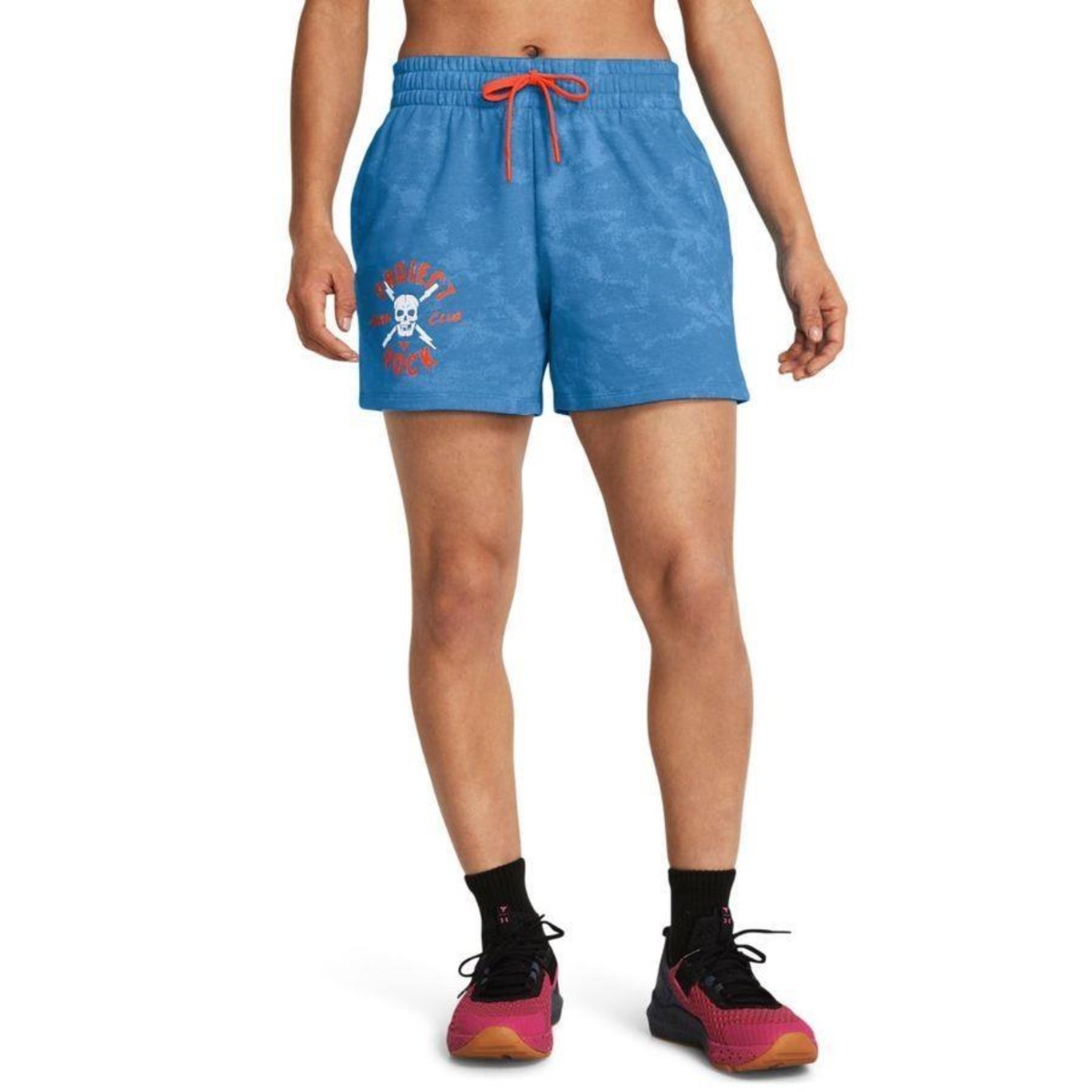 Shorts Under Armour Project Rock Underground Terry - Feminino - Foto 1