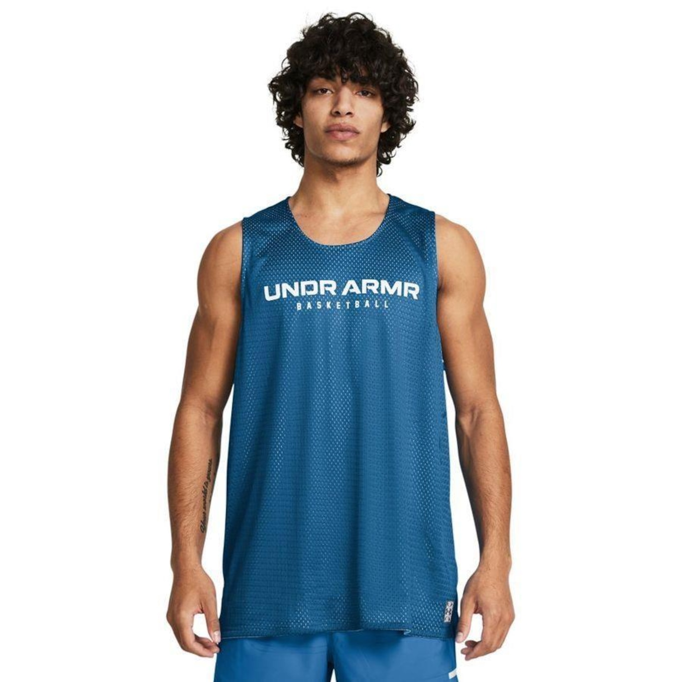 Regata de Basquete Under Armour Baseline Reversible - Masculina - Foto 1