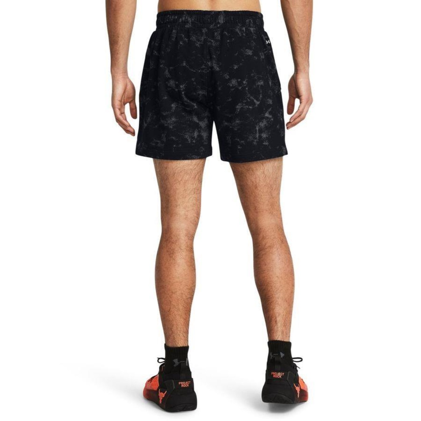 Shorts Under Armour Project Rock Aop Rival Terry - Masculino - Foto 2