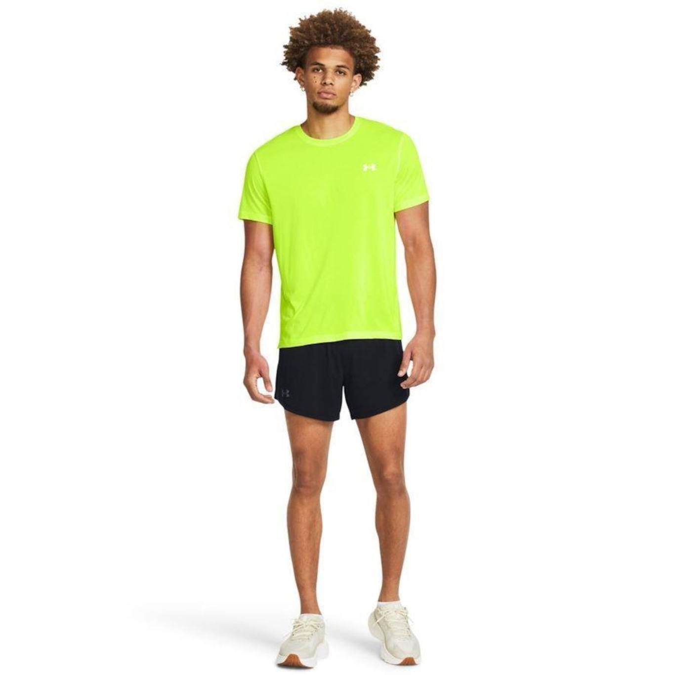 Shorts 2 em 1 Corrida Under Armour Launch Elite 5 - Masculino - Foto 5