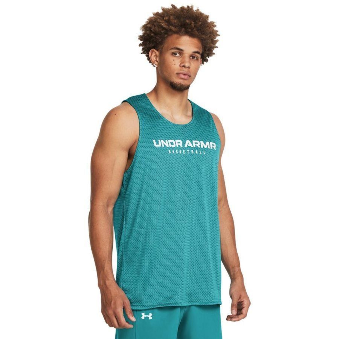 Regata de Basquete Under Armour Baseline Reversible - Masculina - Foto 1