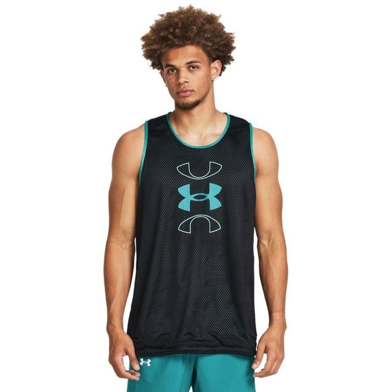 Regata de Basquete Under Armour Baseline Reversible - Masculina - Foto 3