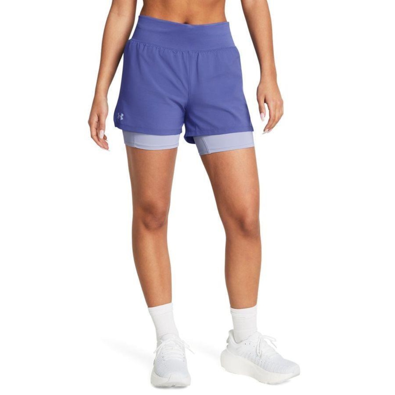 Shorts 2 em 1 Under Armour Treino Run Stamina - Feminino - Foto 1