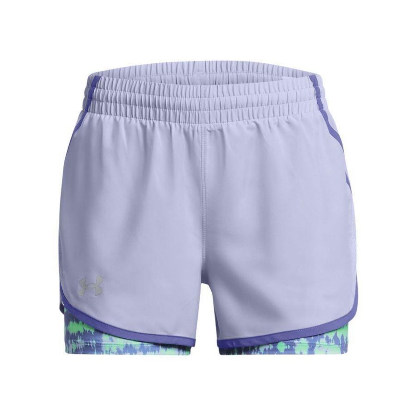 Shorts 2 em 1 Under Armour Fly-By - Infantil - Foto 1