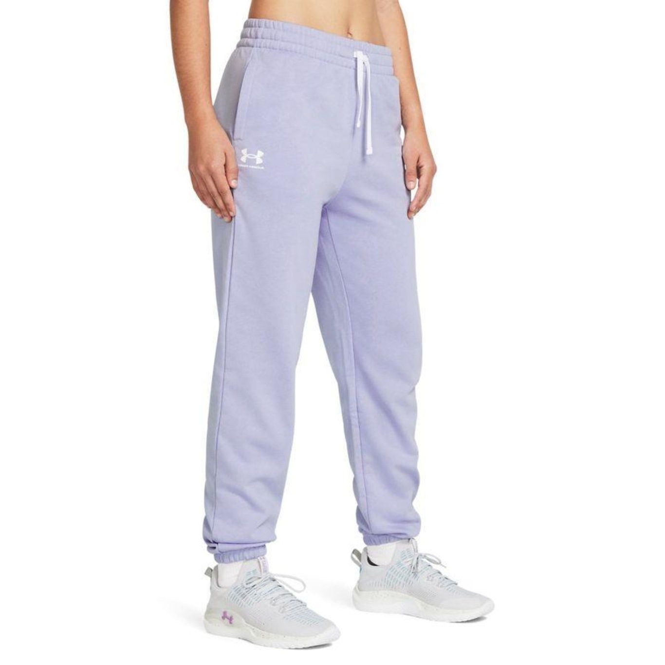 Calça Under Armour Rival Terry Jogger - Feminina - Foto 1