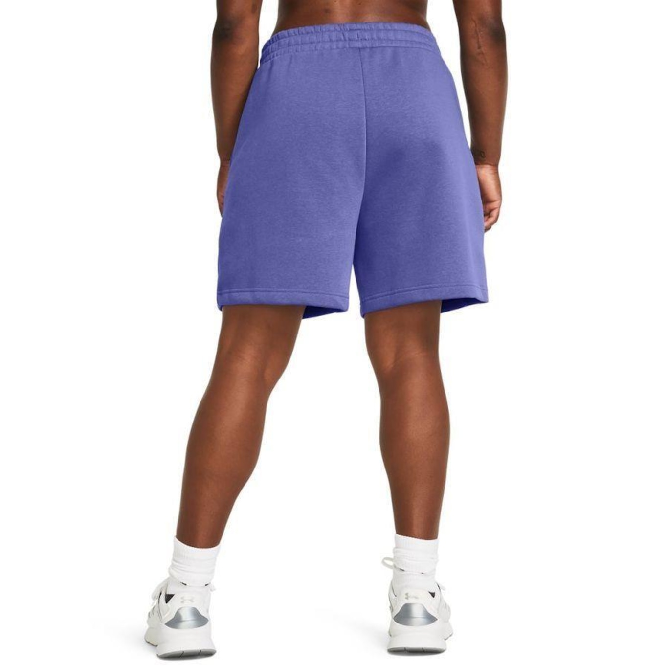 Shorts Under Armour Treino Essential Fleece Relax - Feminino - Foto 2