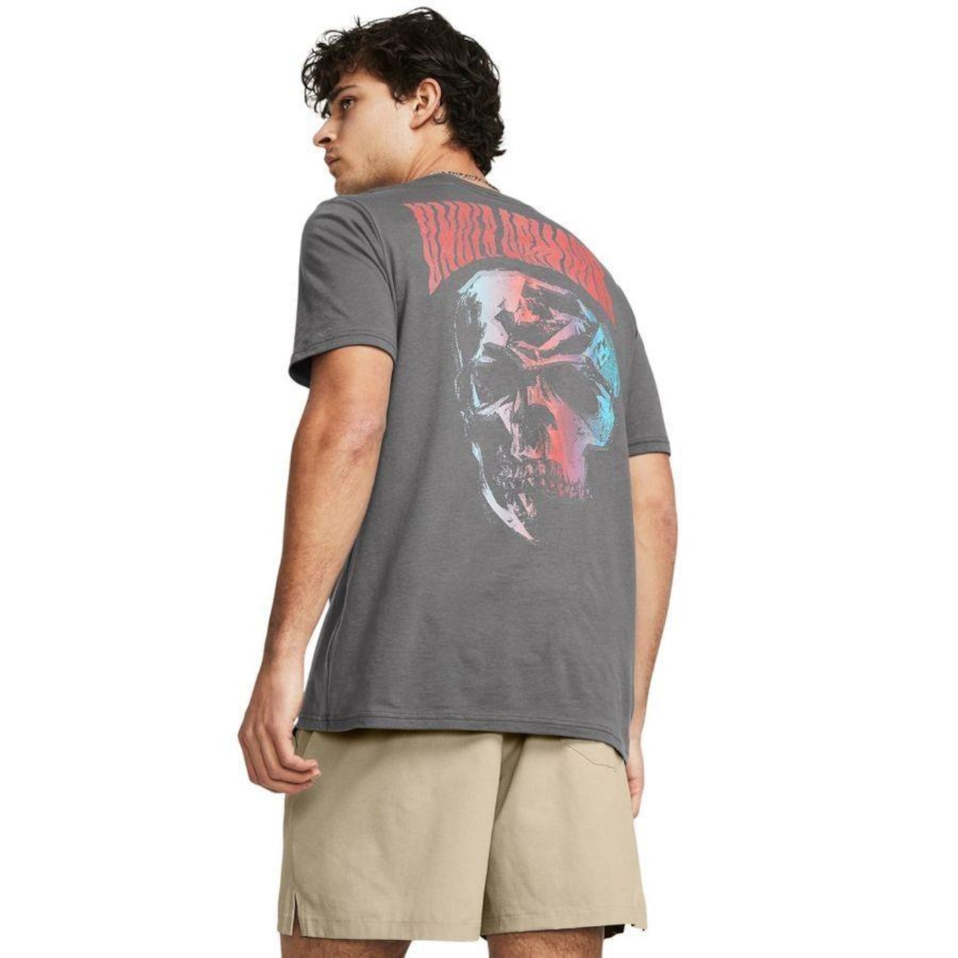 Camiseta Under Armour Dusk To Dawn Skull - Masculina - Foto 2