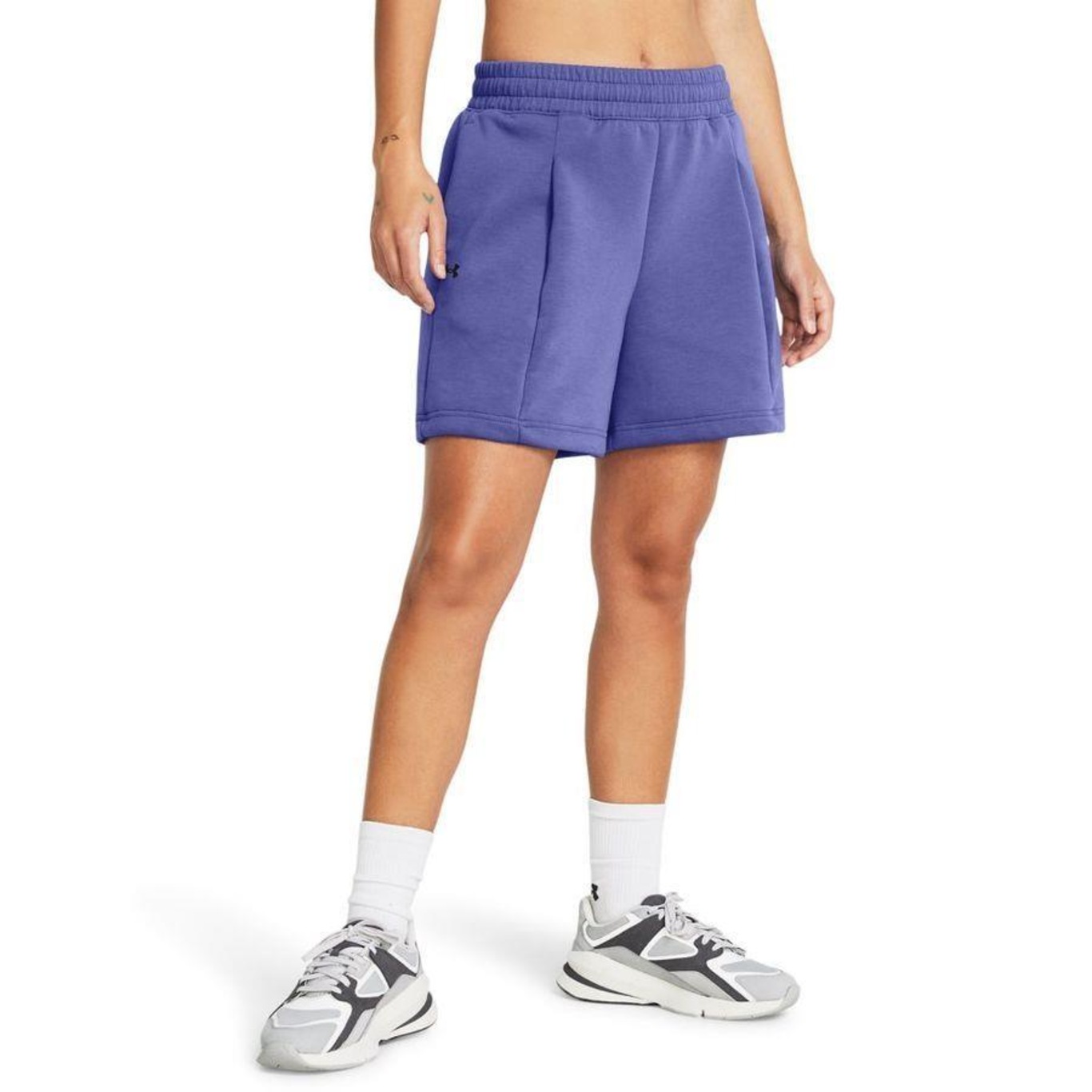 Shorts Under Armour Unstoppable Fleece Pleated - Feminino - Foto 1