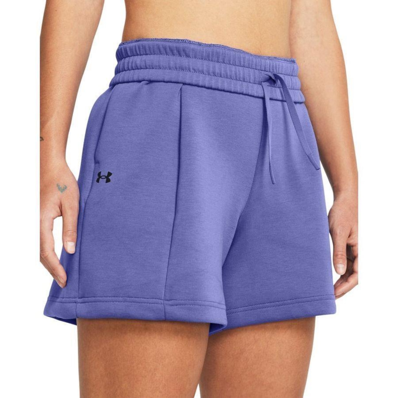 Shorts Under Armour Unstoppable Fleece Pleated - Feminino - Foto 3