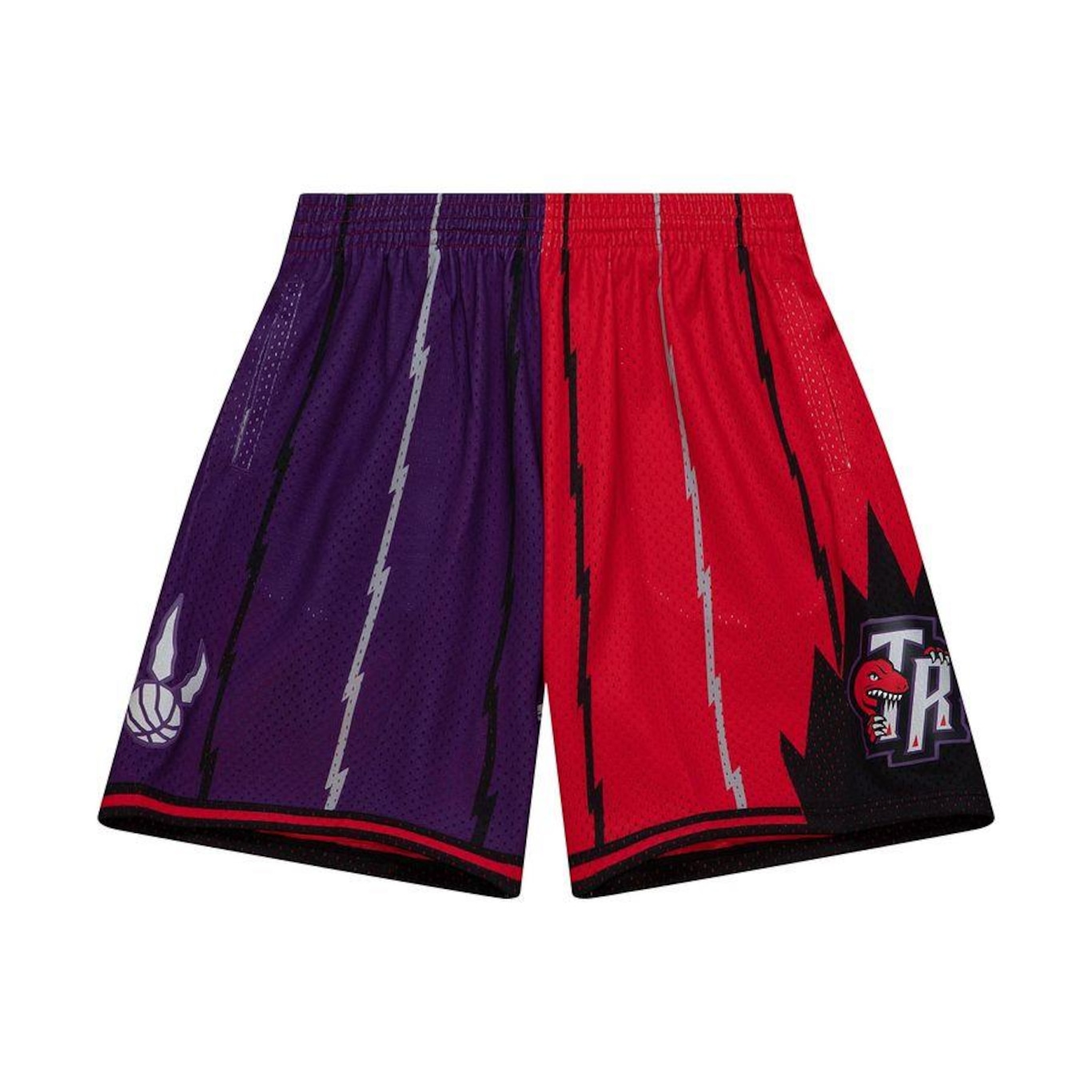 Short Mitchell & Ness Split Swingman Toronto Raptors - Masculino - Foto 1