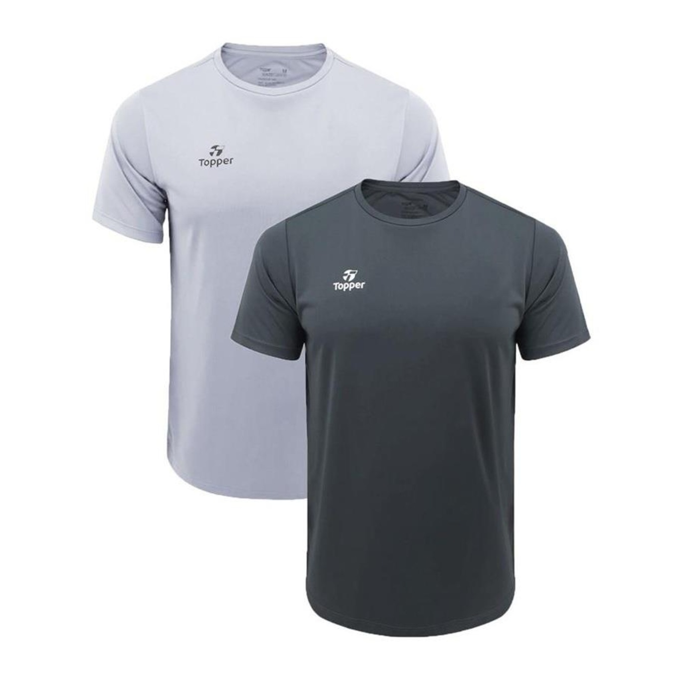 Kit Camiseta Topper Faster - 2 Unidades - Masculina - Foto 1