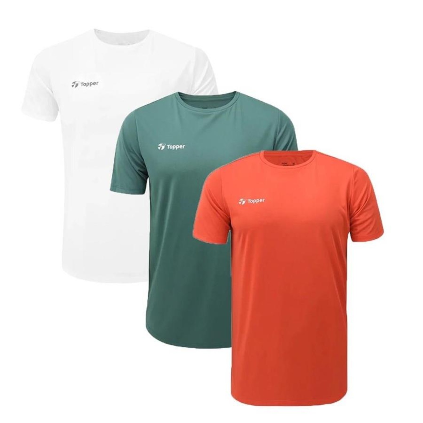 Kit Camiseta Topper Sky Feeling - 3 Unidades - Masculina - Foto 1