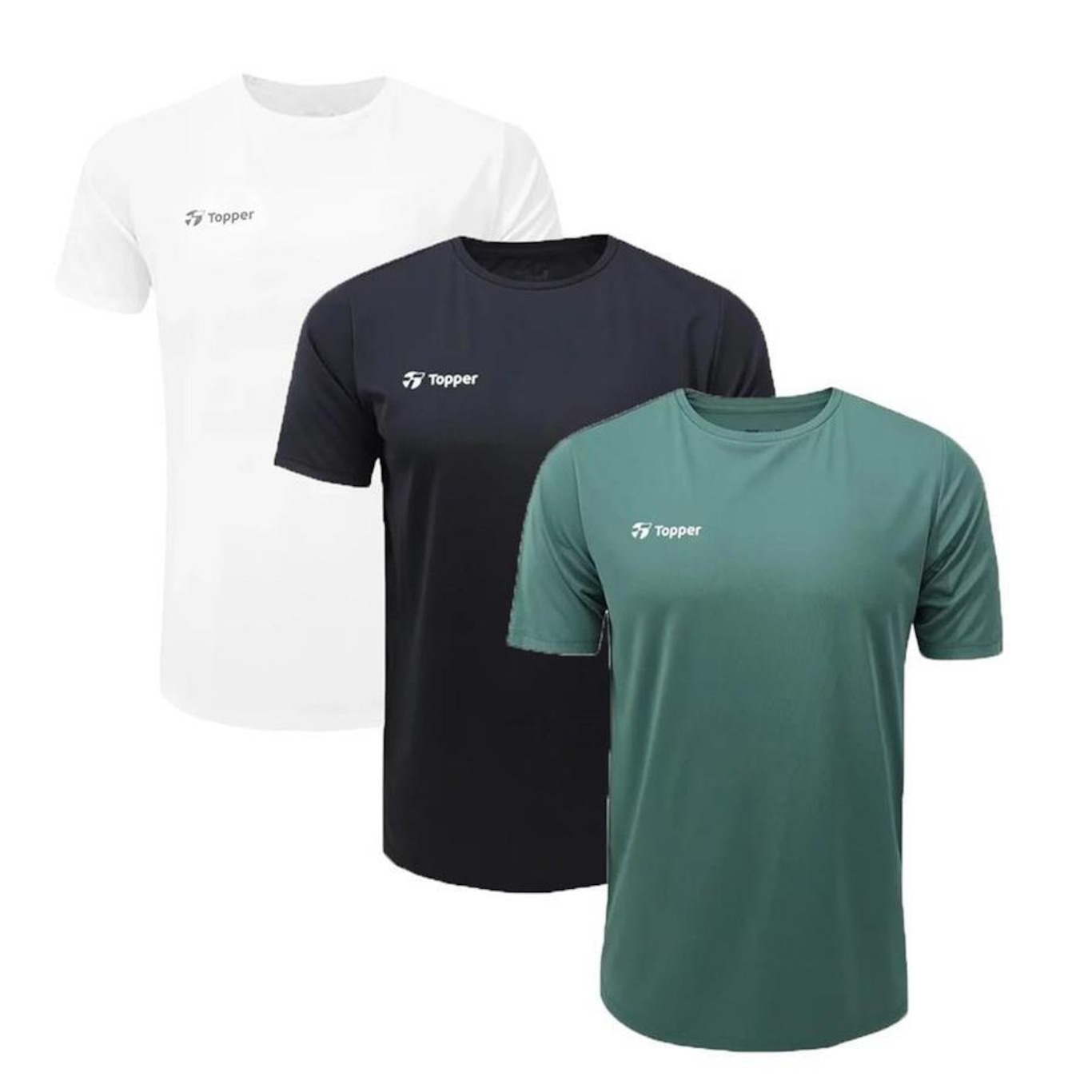 Kit Camiseta Topper Sky Feeling - 3 Unidades - Masculina - Foto 1