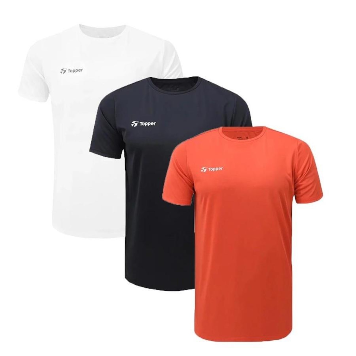 Kit Camiseta Topper Sky Feeling - 3 Unidades - Masculina - Foto 1