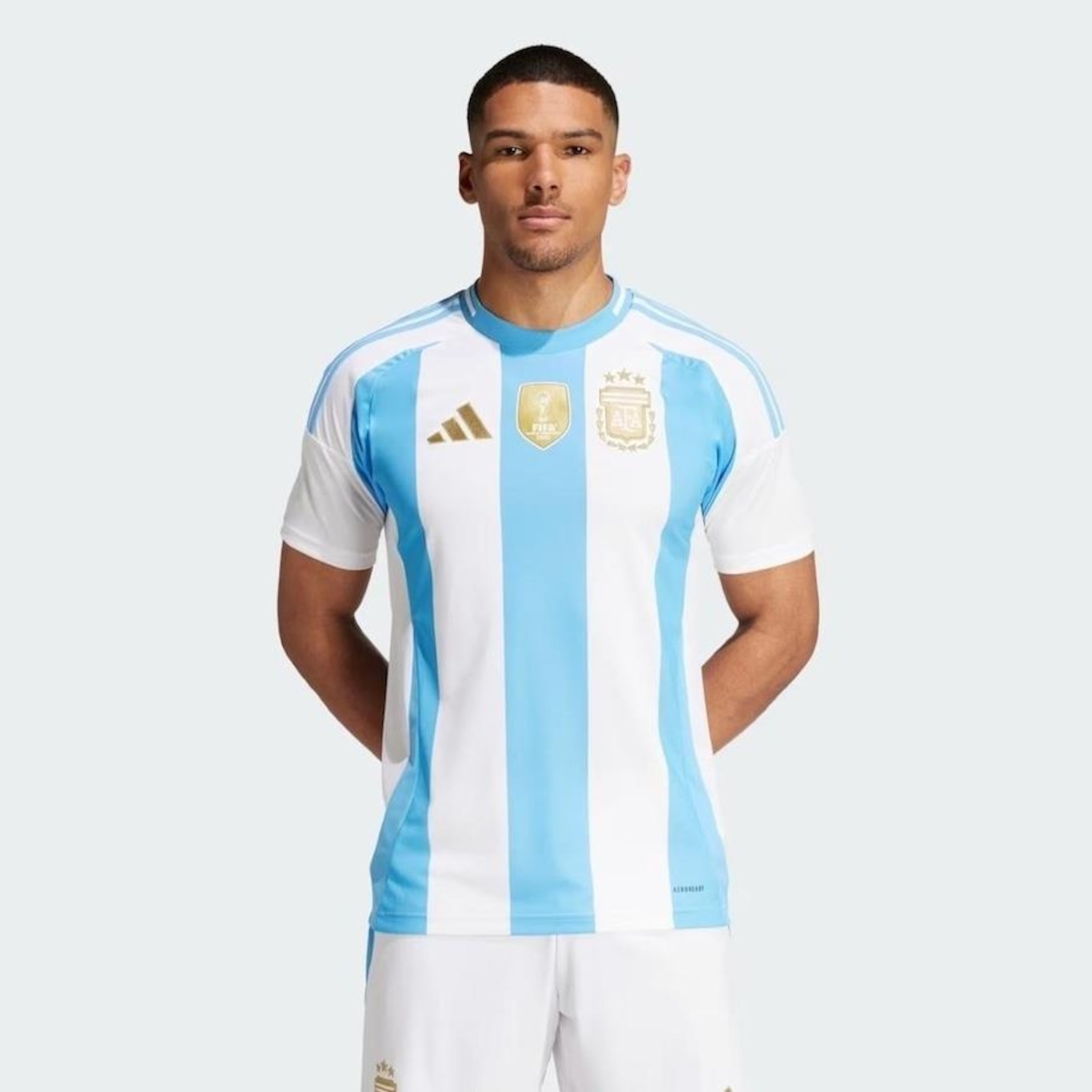 Camisa da Argentina 1 24/25 adidas Uniforme S/Nº Torcedor - Masculina - Foto 3