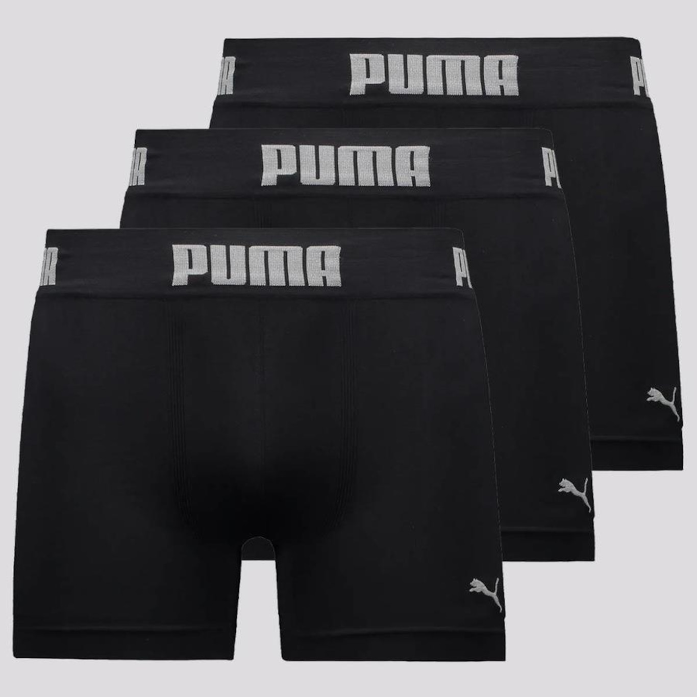 Kit Cueca Boxer Puma Seamless - 3 Unidades - Masculina - Foto 1